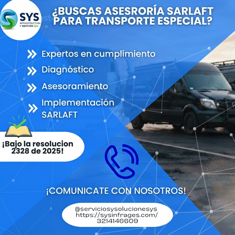 Lee más sobre el artículo ¿Necesitas un Oficial de Cumplimiento SARLAFT para tu empresa de servicio especial de transporte?
