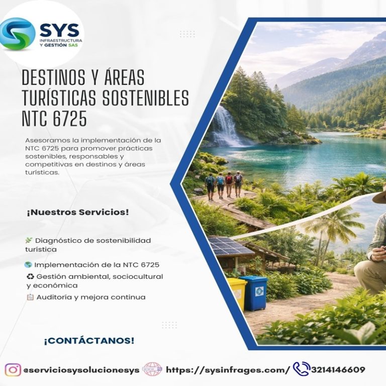 Lee más sobre el artículo Destinos y Áreas Turísticas Sostenibles – NTC 6725