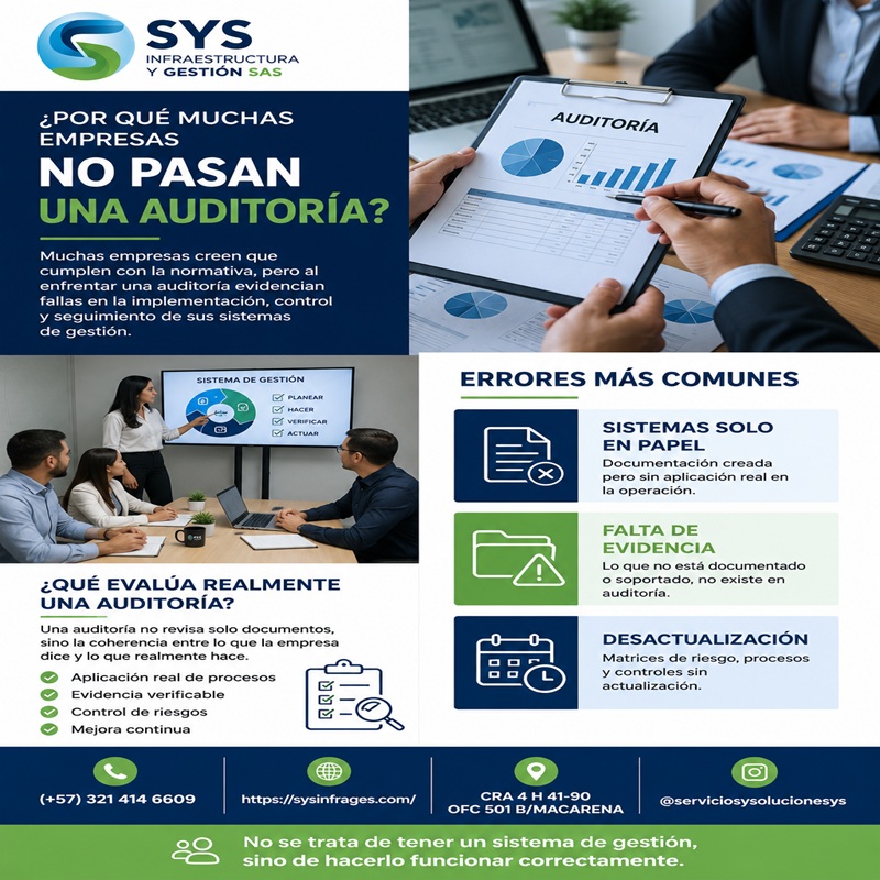 En este momento estás viendo ¿Por qué muchas empresas no pasan una auditoría, aunque creen que cumplen?